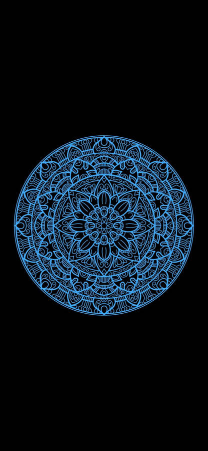 Blue Mandala Iphone 11 Wallpaper