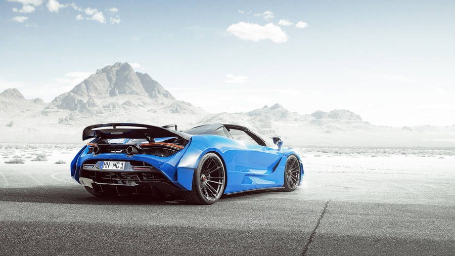 Blue Mclaren 720s 4k Wallpaper