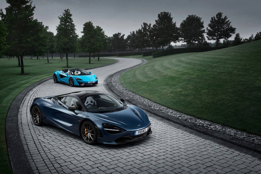 Blue Mclaren Spyders Wallpaper