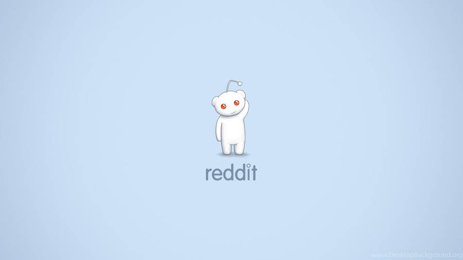 Blue Minimalist Reddit Alien Wallpaper