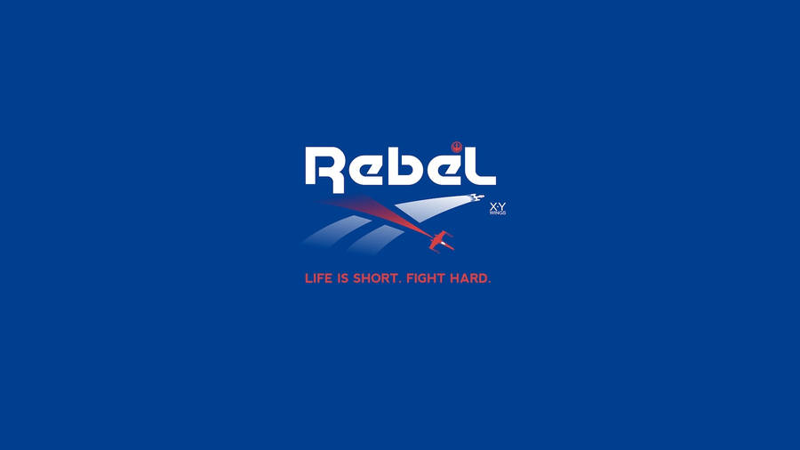 Blue Reebok Parody Logo Wallpaper