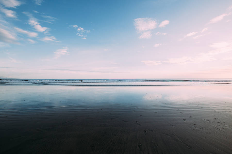 Blue Sky And Ocean In Nicaragua Wallpaper