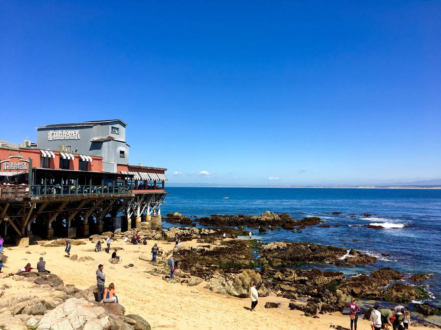 Blue Sky Of Cannery Row Beach Wallpaper