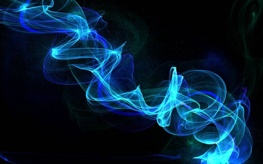 Blue Smoke Swirling Wallpaper