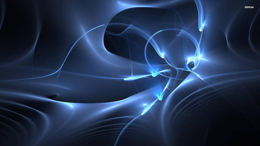 Blue Smoke With Sharp Glows Wallpaper