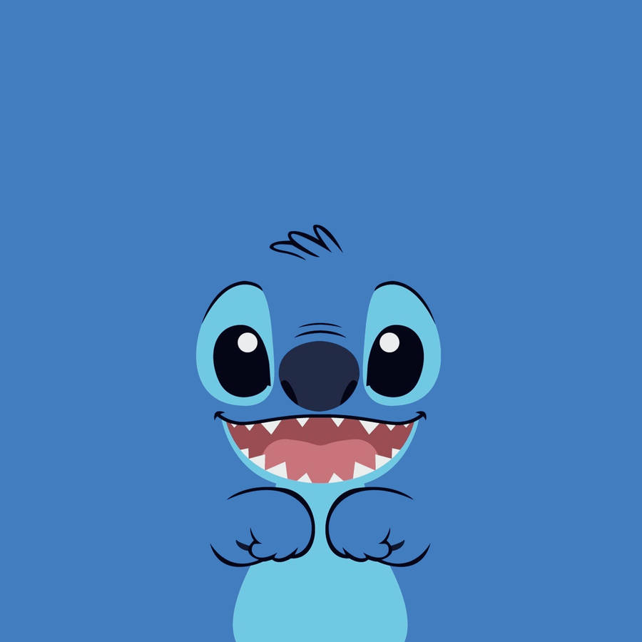 Blue Stitch Phone Wallpaper