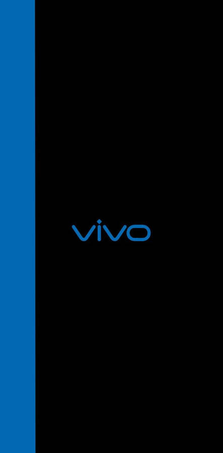 Blue Strip And Vivo Logo Wallpaper