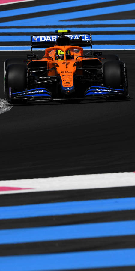 Blue Stripes Lando Norris Wallpaper