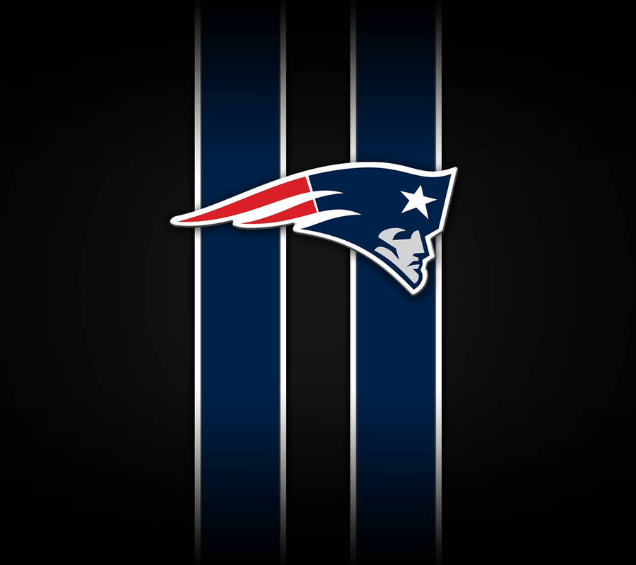 Blue Strips Patriots Logo Wallpaper
