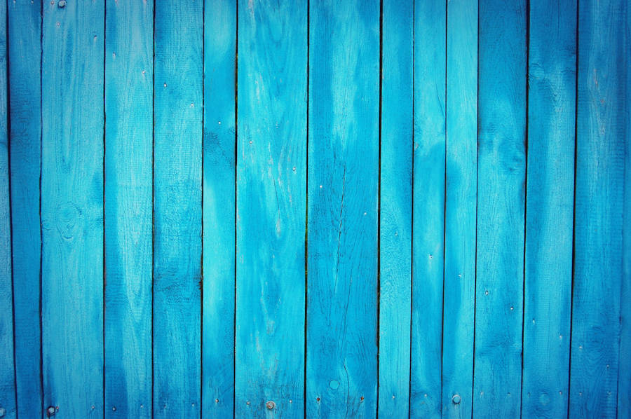 Blue Texture Wooden Planks Wallpaper