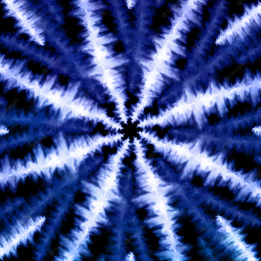 Blue Tie Dye Star Pattern Wallpaper