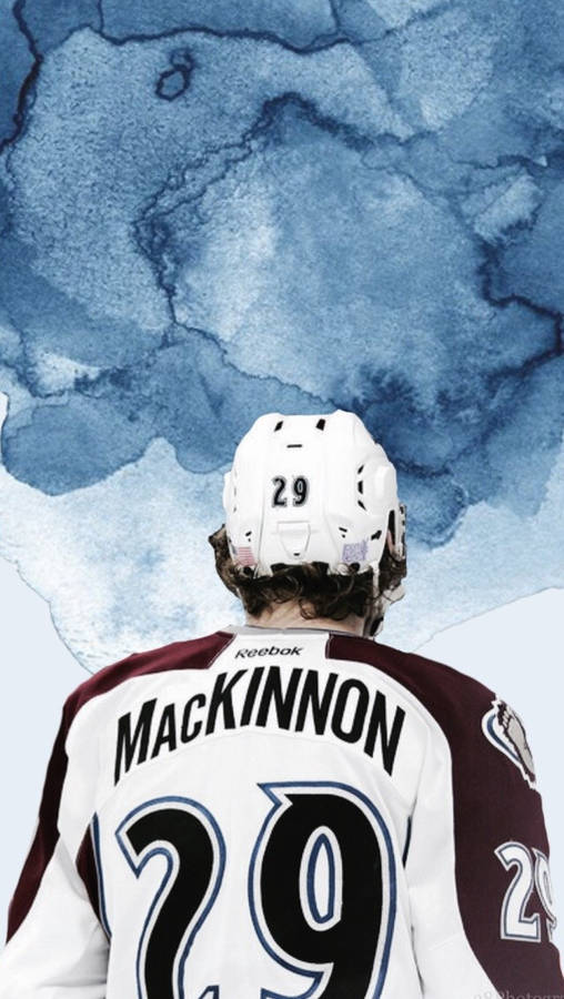 Blue Water Color Nathan Mackinnon Wallpaper