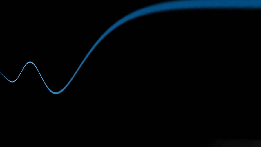 Blue Wave Black Mac Wallpaper