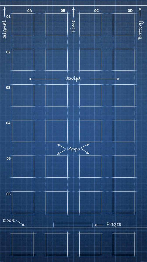 Blueprint Iphone Se Wallpaper