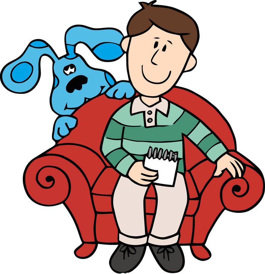 Blues Clues Blue And Steve Art Wallpaper