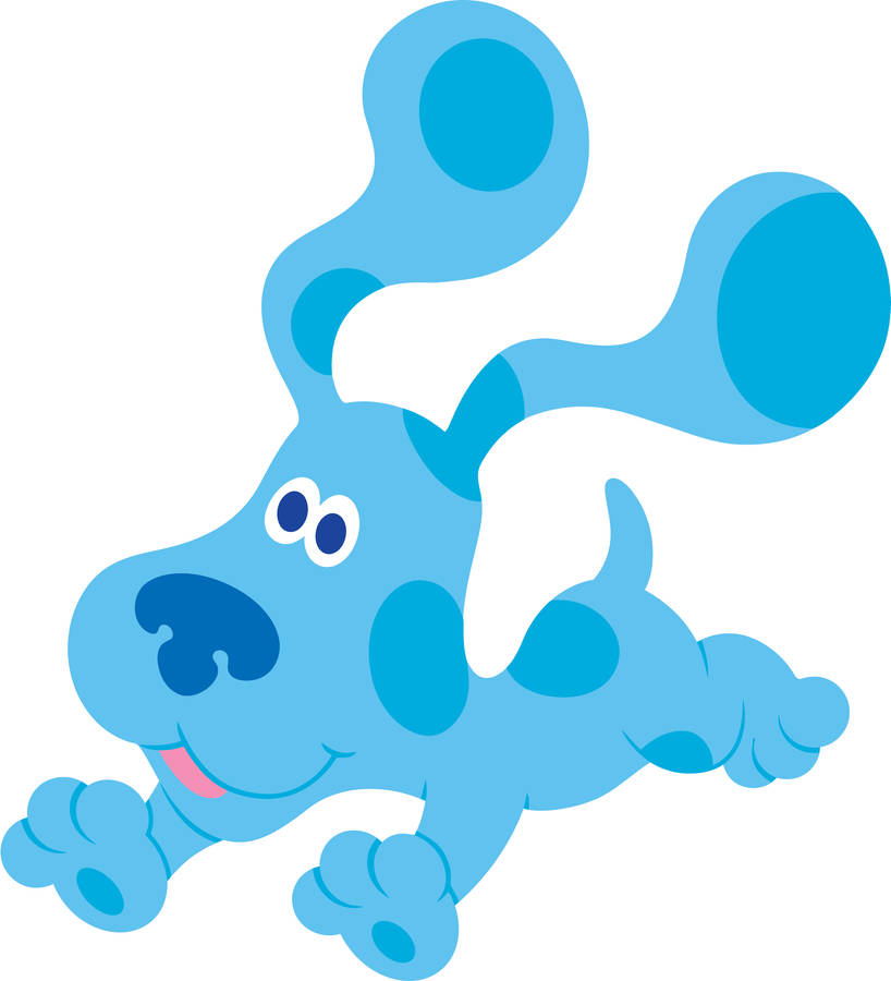 Blues Clues Blue Running Wallpaper