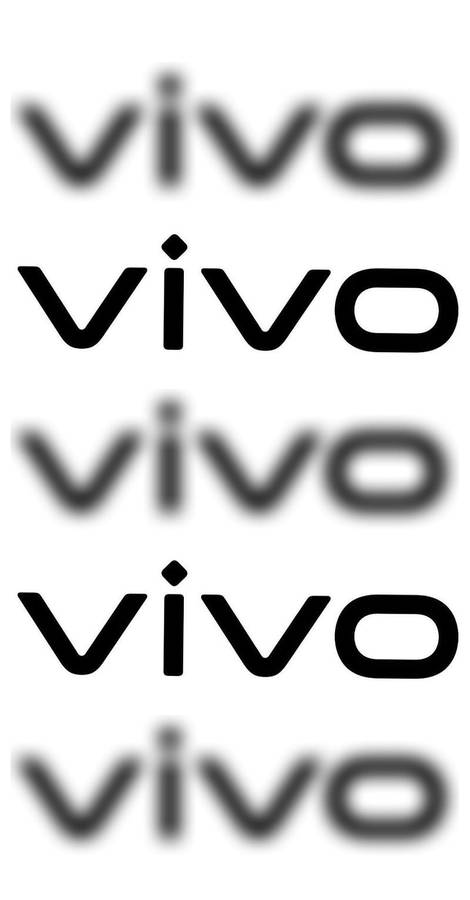 Blurry And Clear Vivo Logo Wallpaper