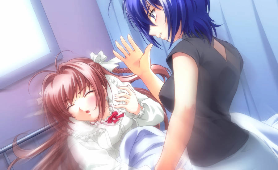 Blurry Illustration Of Characters From Kimi Ga Nozomu Eien Wallpaper