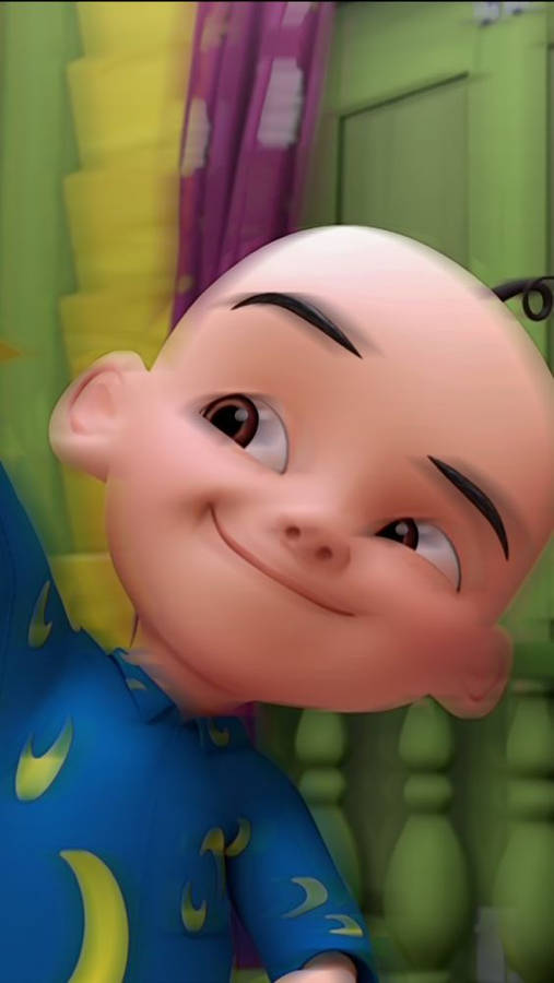 Blurry Upin Ipin In Pajamas Wallpaper