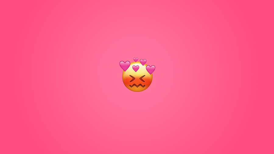 Blushing Emoji Desktop Wallpaper