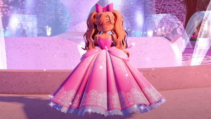 Blushing Girl In Roblox Royale High Wallpaper