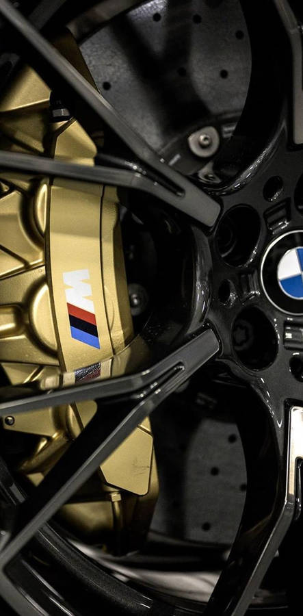 Bmw M Logo On Wheel Wallpaper