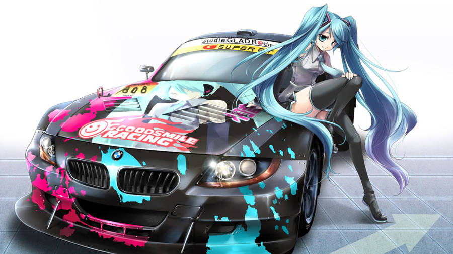 Bmw Z4 Anime Car Wallpaper