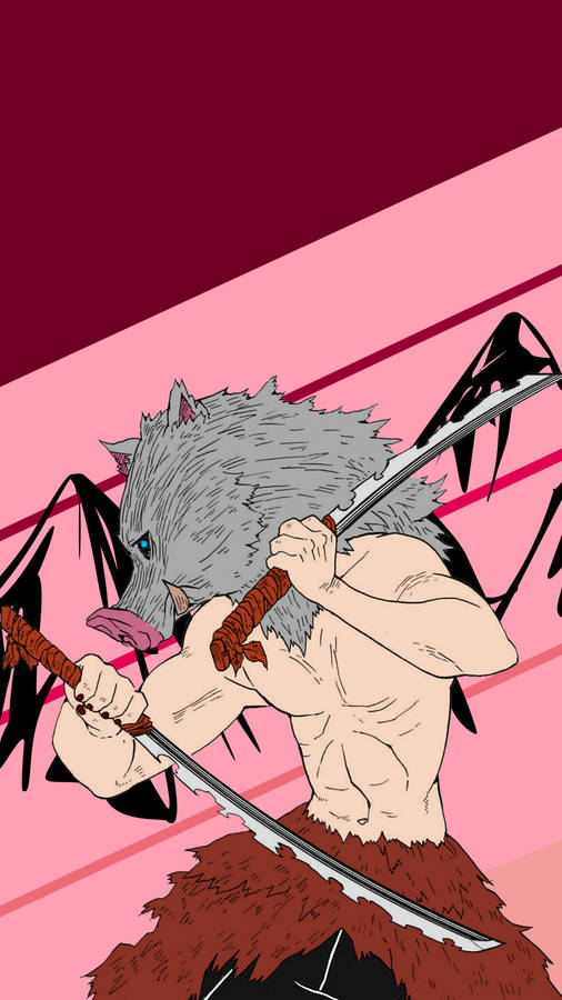 Boar-headed Swordsman Inosuke Wallpaper