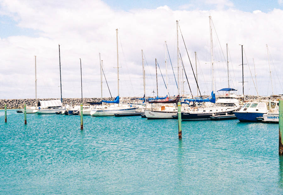 Boat Dock In Tamuning, Guam Wallpaper