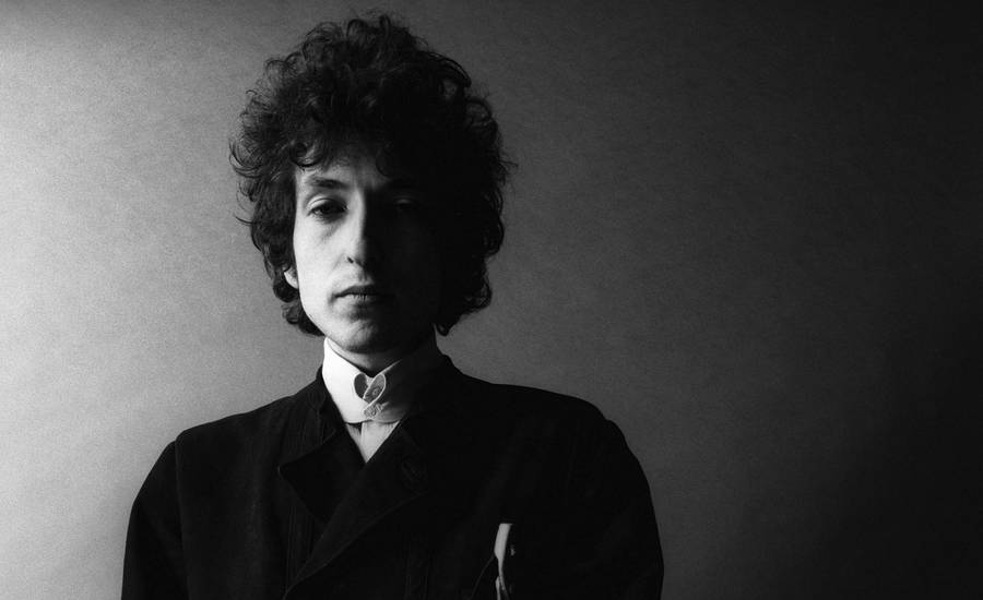 Bob Dylan Black And White Shadow Jerry Schatzberg Wallpaper