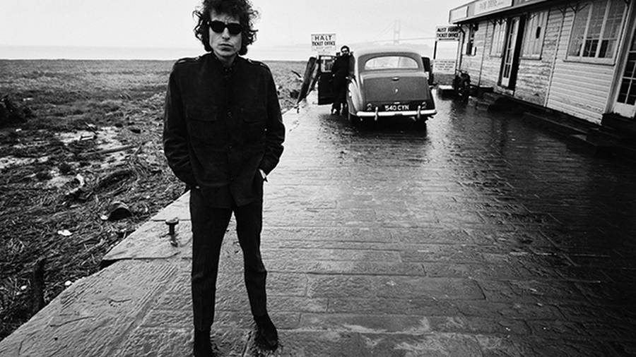 Bob Dylan No Direction Home Film Retro Vintage Wallpaper