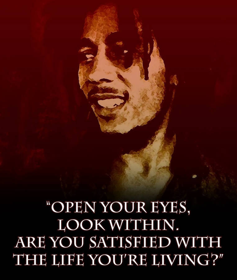 Bob Marley Living Quotes Wallpaper