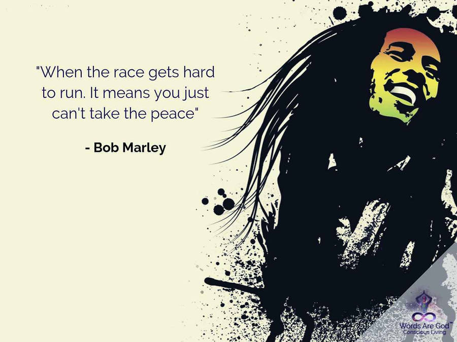 Bob Marley Peace Quotes Wallpaper