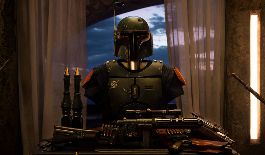 Boba Fett 4k Gear On Display Wallpaper