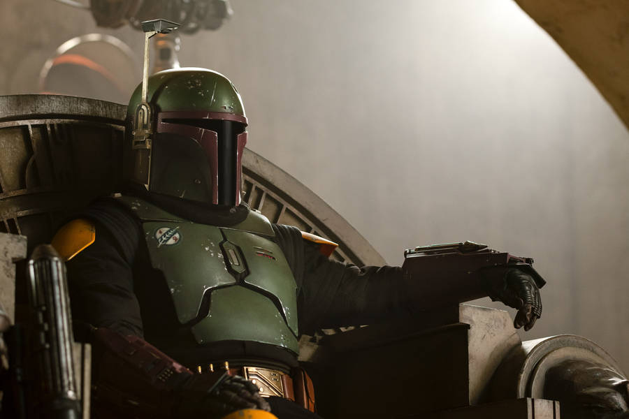 Boba Fett 4k Throne Side View Wallpaper