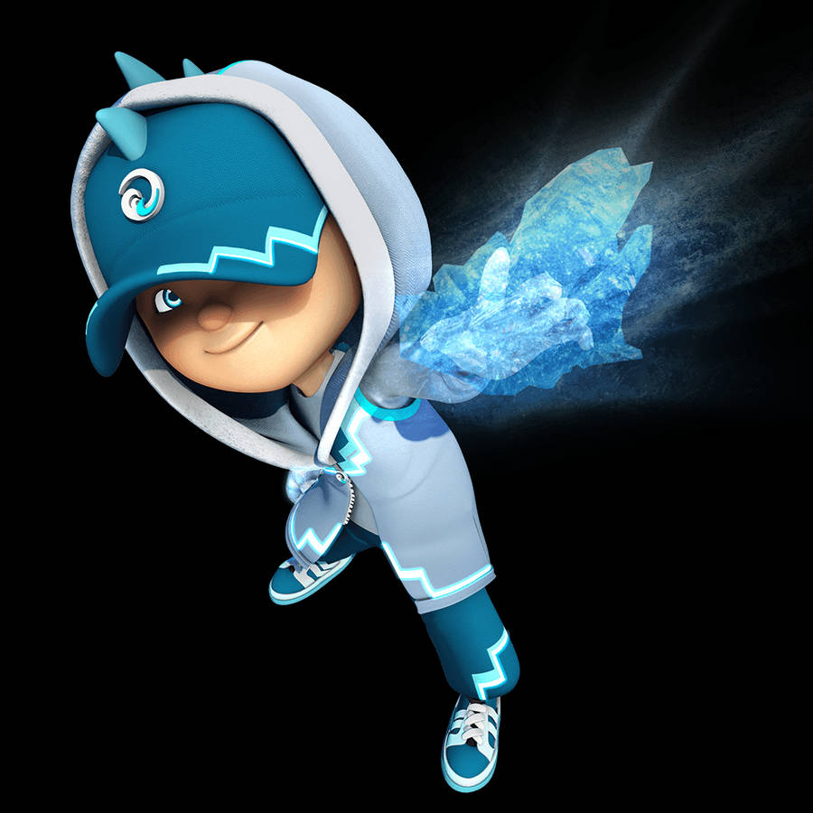 Boboiboy Ice Element Form Wallpaper