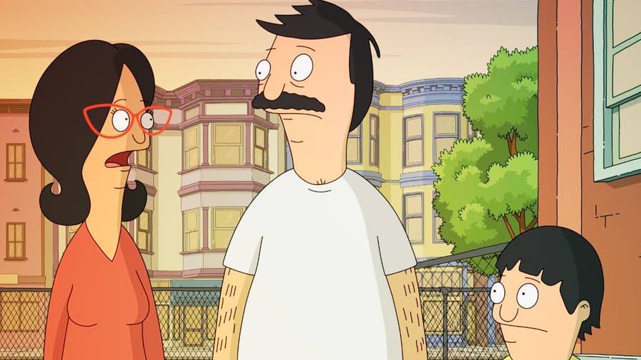 Bobs Burgers Linda, Bob, And Gene Wallpaper