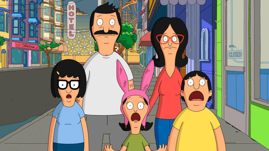 Bobs Burgers Shocked Faces Wallpaper