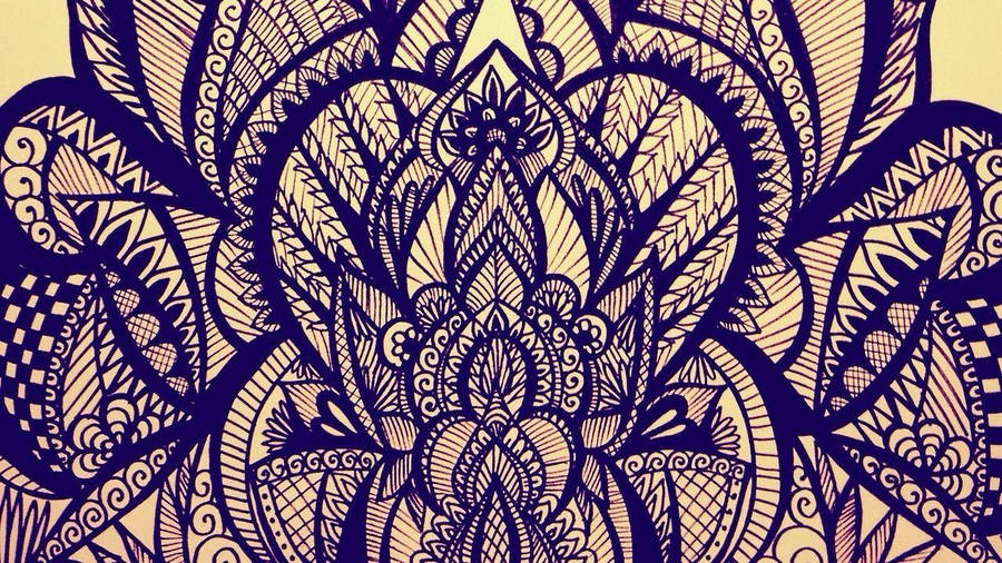 Boho Ink Art Wallpaper