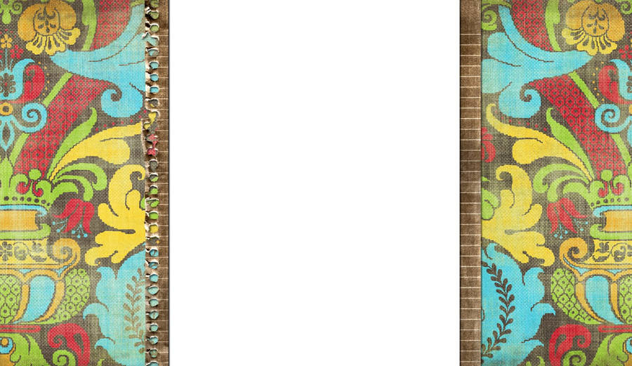 Boho Patterned Border Wallpaper