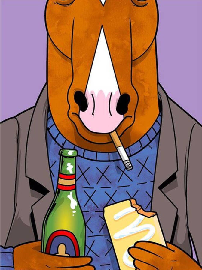 Bojack Horseman Embraces His Vices. Wallpaper