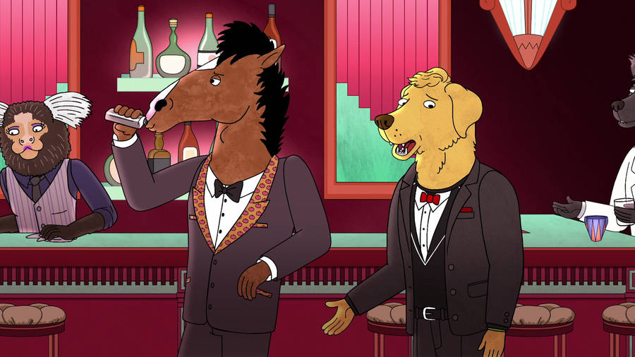 Bojack Horseman Ignores Mr. Peanutbutter Wallpaper