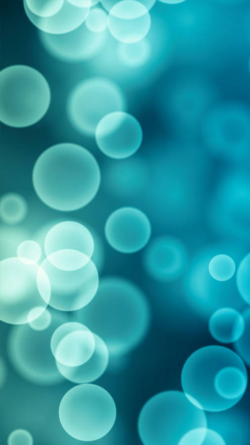 Bokeh Dark Teal Iphone Wallpaper