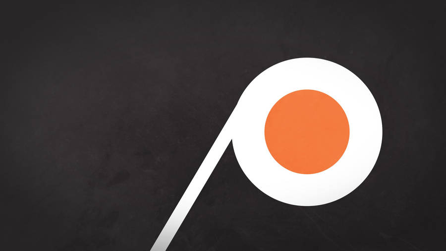 Bold And Minimalist Philadelphia Flyers Wallpaper Wallpaper