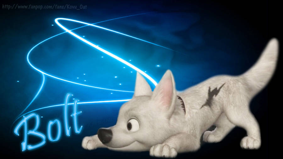 Bolt Dog Art Wallpaper