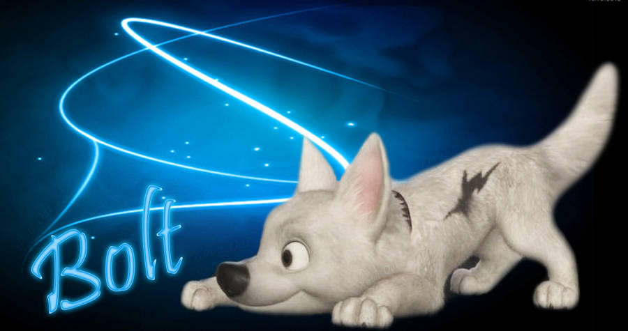 Bolt In Aesthetic Blue Wallpaper