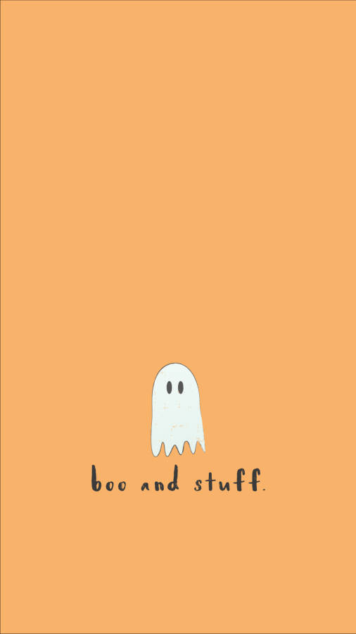 Boo And Stuff Cute Halloween Iphone Wallpaper