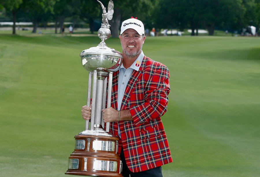 Boo Weekley With Trophy Wallpaper