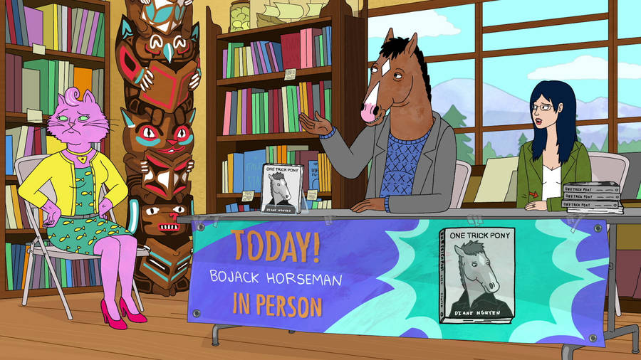 Book Signing Bojack Horseman Wallpaper