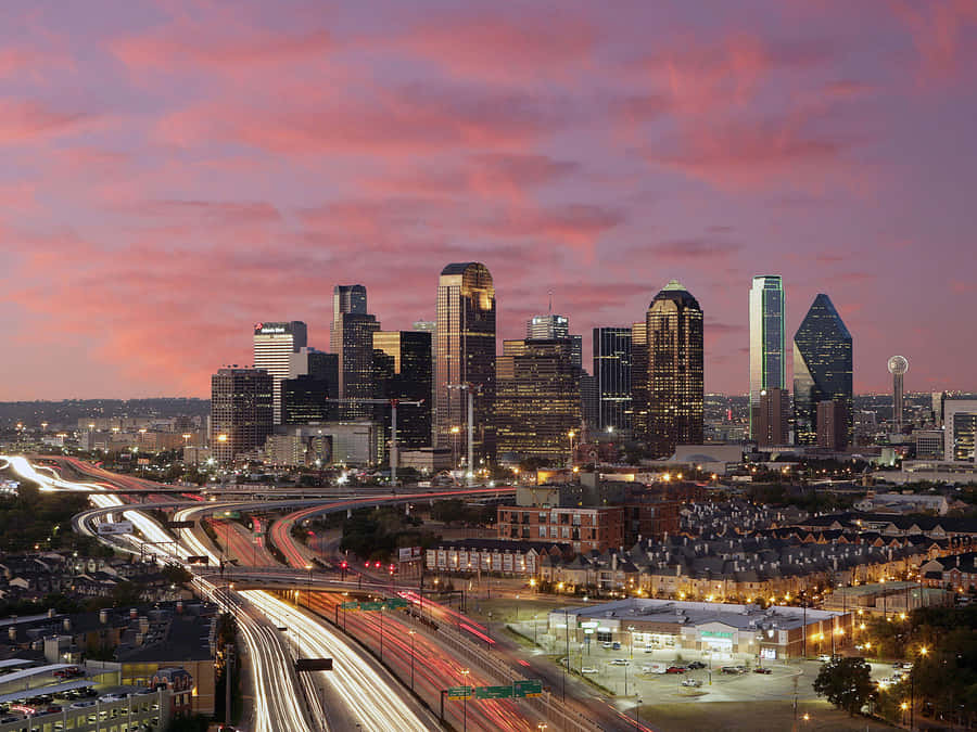 Booming Skyline Of Dallas, Texas Wallpaper